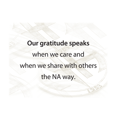 POSTER: OUR GRATITUDE SPEAKS