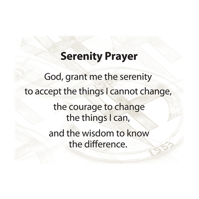 POSTER: SERENITY PRAYER